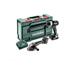 
                  METABO Zestaw Combo 2.9.4: Wiertarko-wkrętarka BS 18 LT BL + Szlifierka kątowa WB 18 LTX BL 125 + 2 akumulatory 5.2Ah + ładowark